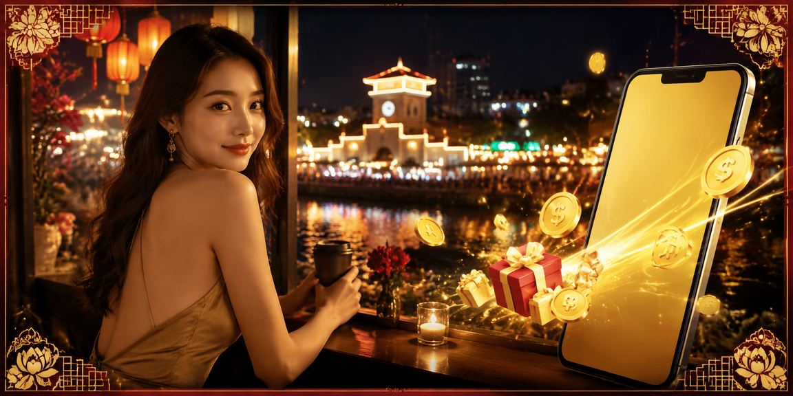 Người dùng TP. Hồ Chí Minh trải nghiệm khuyến mãi casino trên điện thoại di động tại quán cà phê